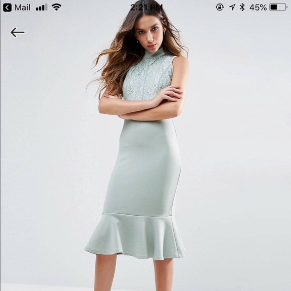 ASOS Club L blue dress size 8 - Picture 2 of 8